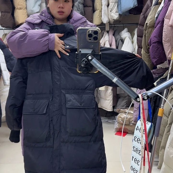 女外套黑色长款外套