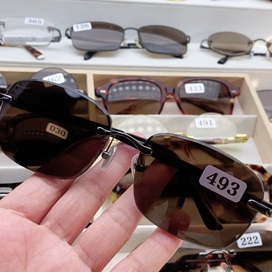 分体款纯天然石头水晶眼镜