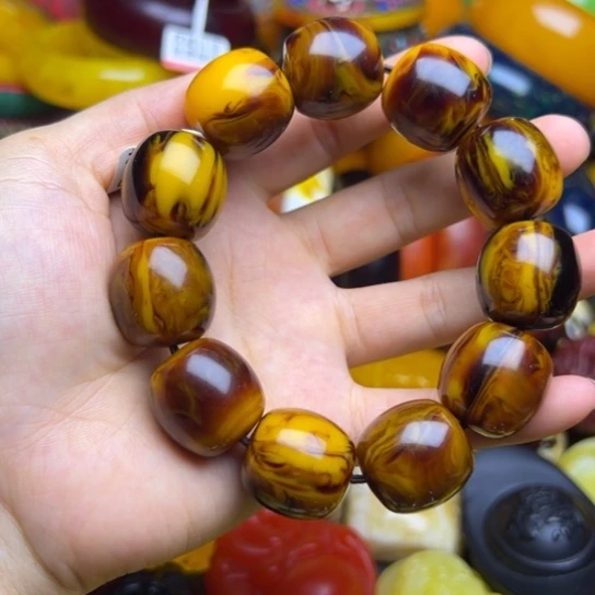手链琥珀未镶嵌蜜蜡