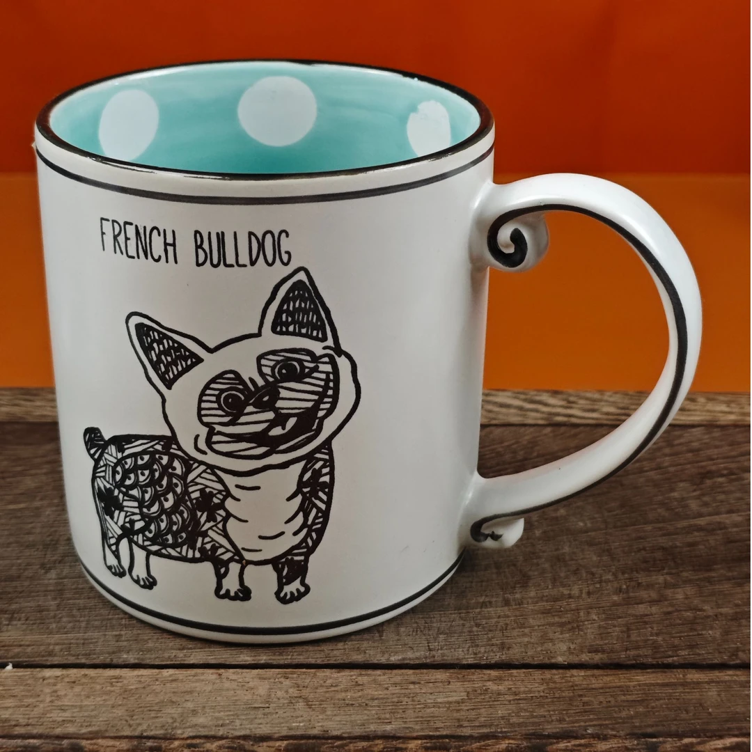 大容量马克杯情侣杯水杯陶瓷手绘杯复古牛奶杯子办公咖啡杯091