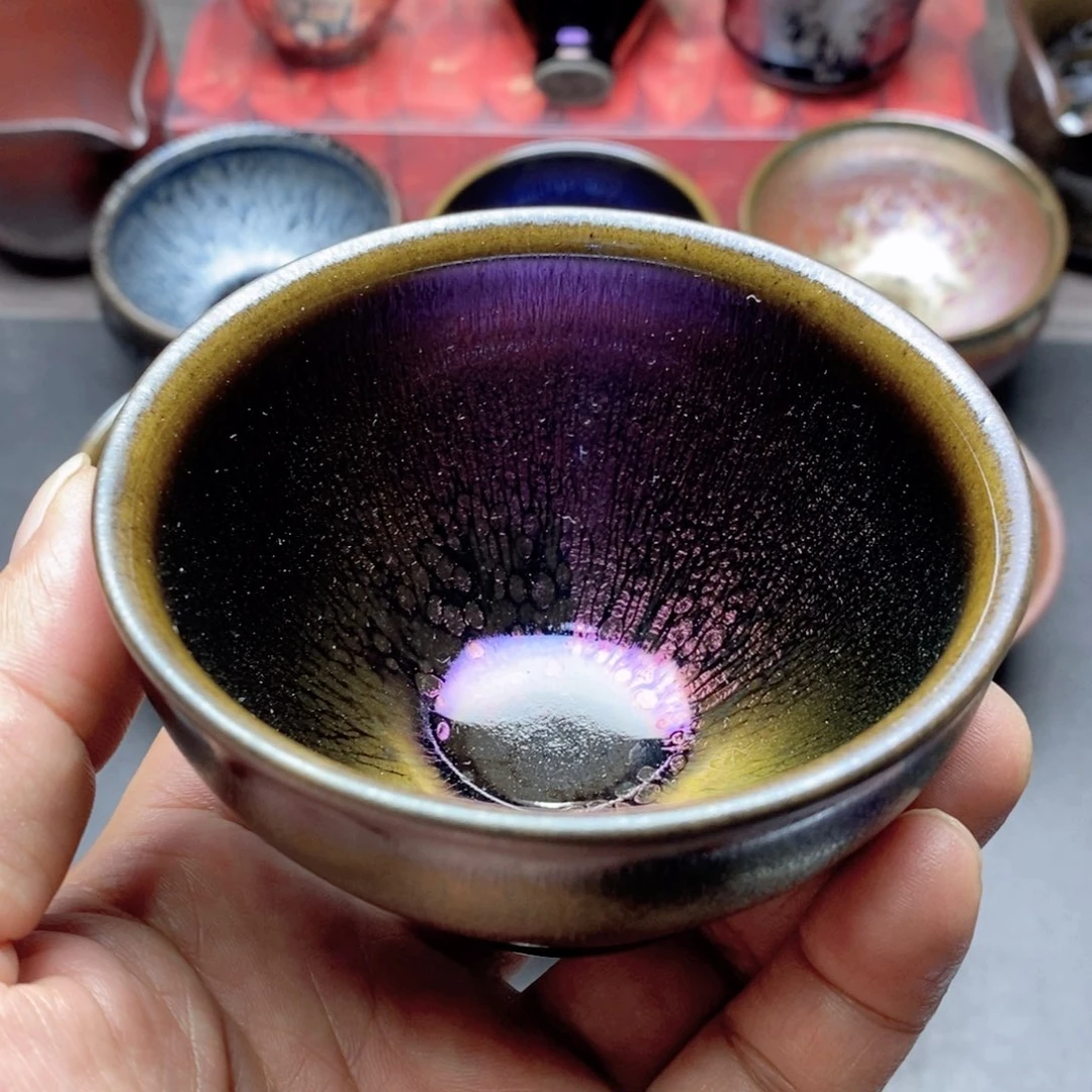 茶盏龙窑柴烧建盏主人杯