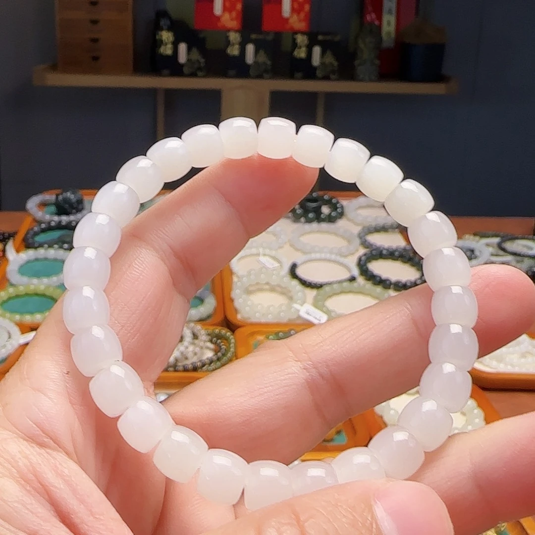 和田玉未镶嵌手链