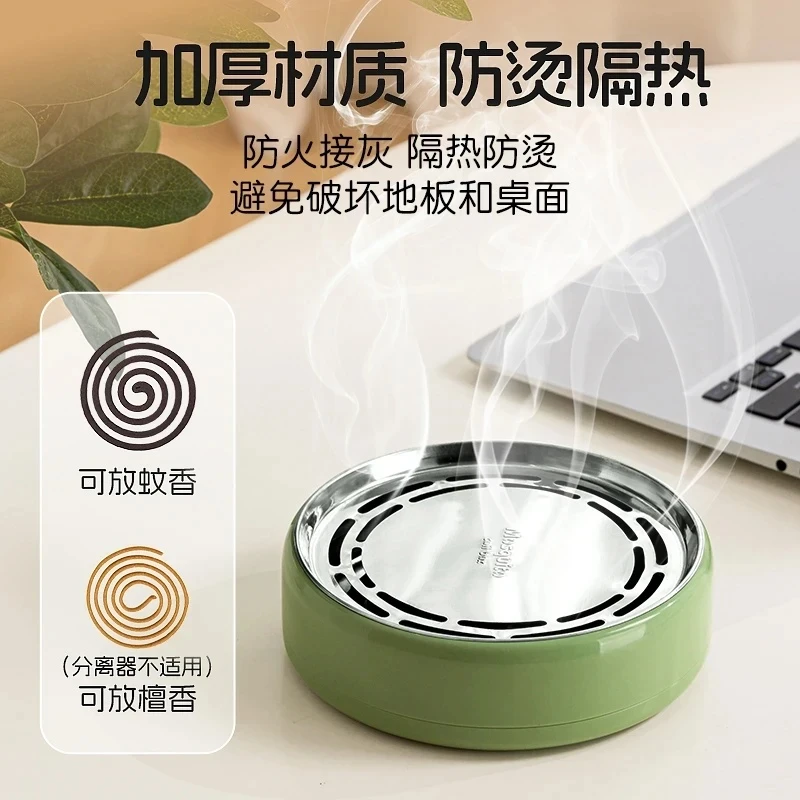 轻奢创意多功能蚊香盒新款带立体锯齿增加空气接触托盘防烫隔热盘