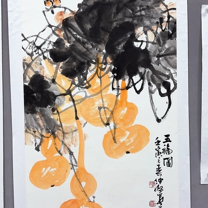 国画亲笔手绘放心去藏