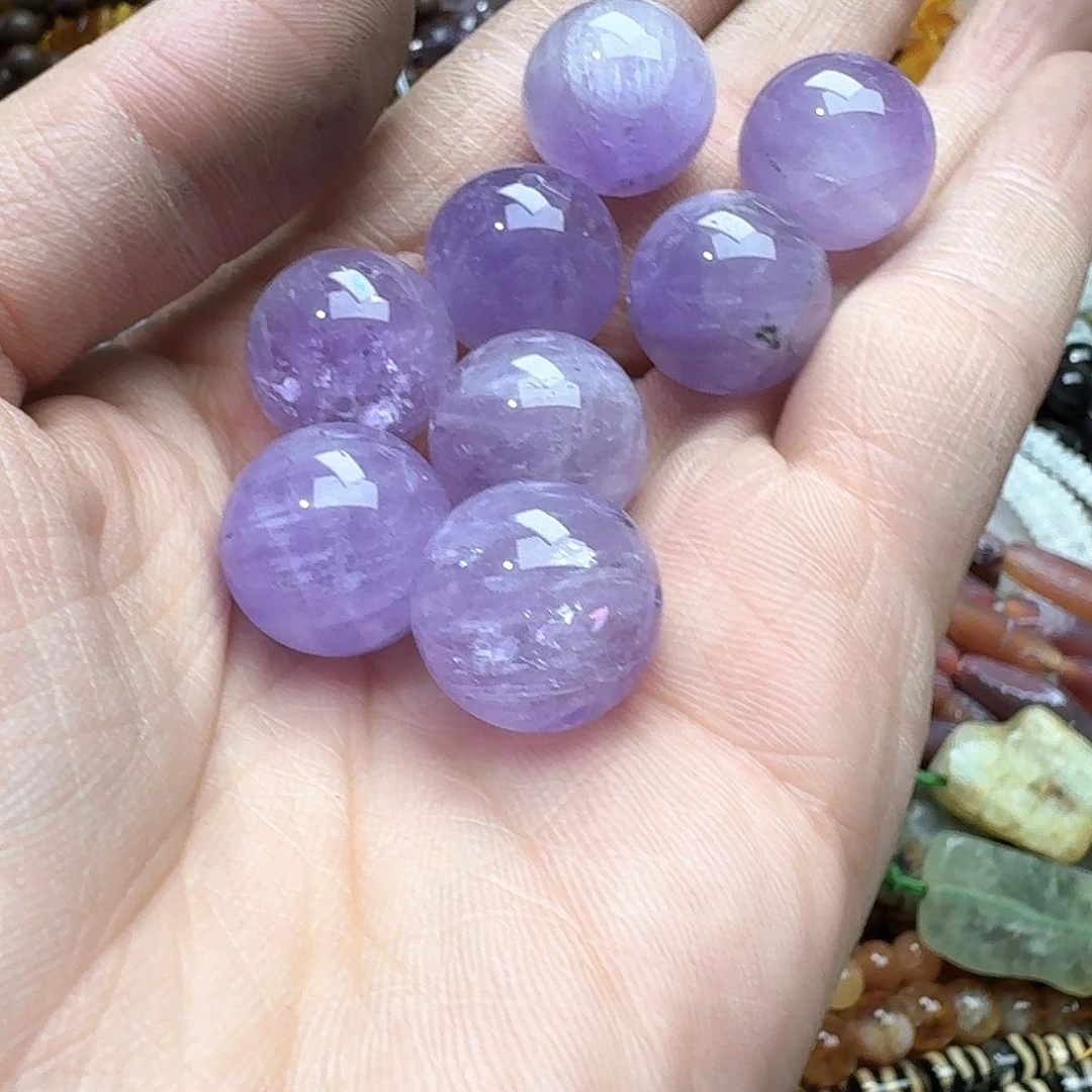 玛瑙/玉髓未镶嵌珠宝半成品一颗17mm紫水晶