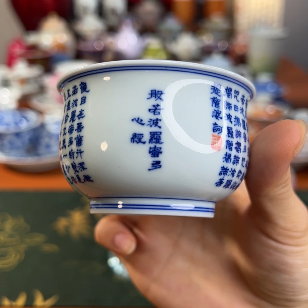 知冬煮雪手工手绘-竹林草堂茶具