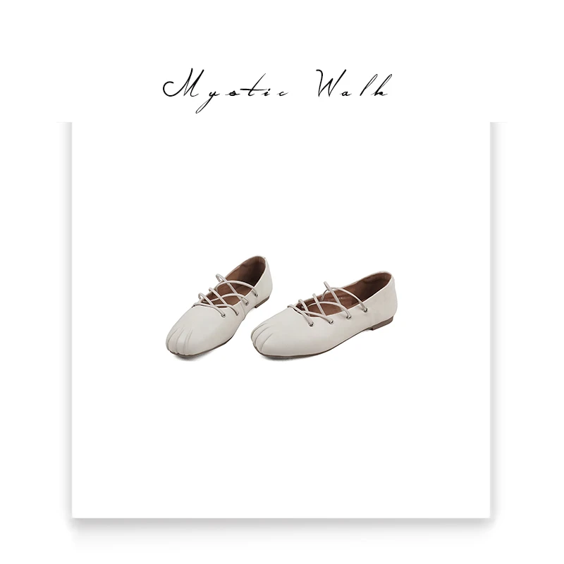 设计感小众轻奢交叉绑带芭蕾舞单鞋鞋子百搭平底