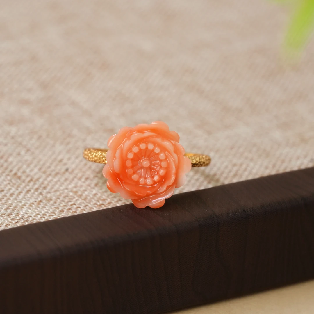 【央博玉专属】s925珊瑚戒指-G6065DW-多样性发一