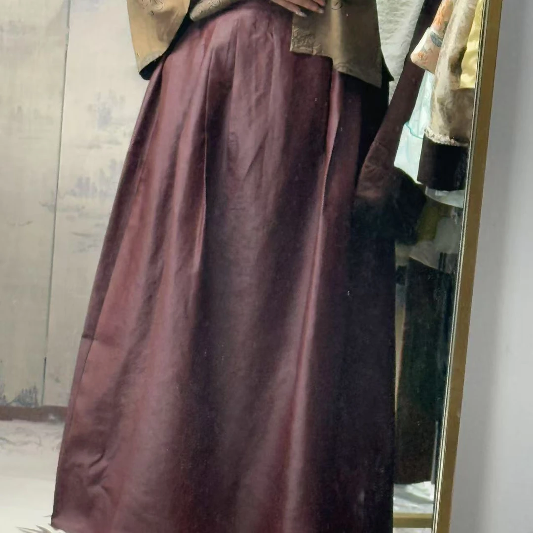 100桑蚕丝陈皮龟！大摆裙