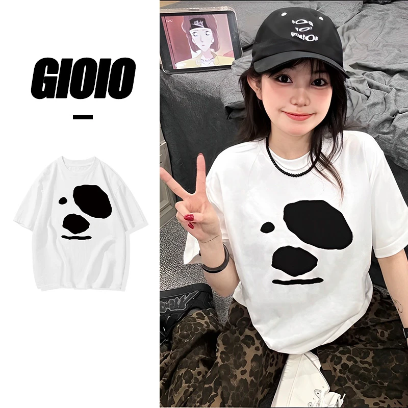 FNFE无厘头狗狗240克重磅潮牌t恤男女同款夏季宽松纯棉ins短袖款