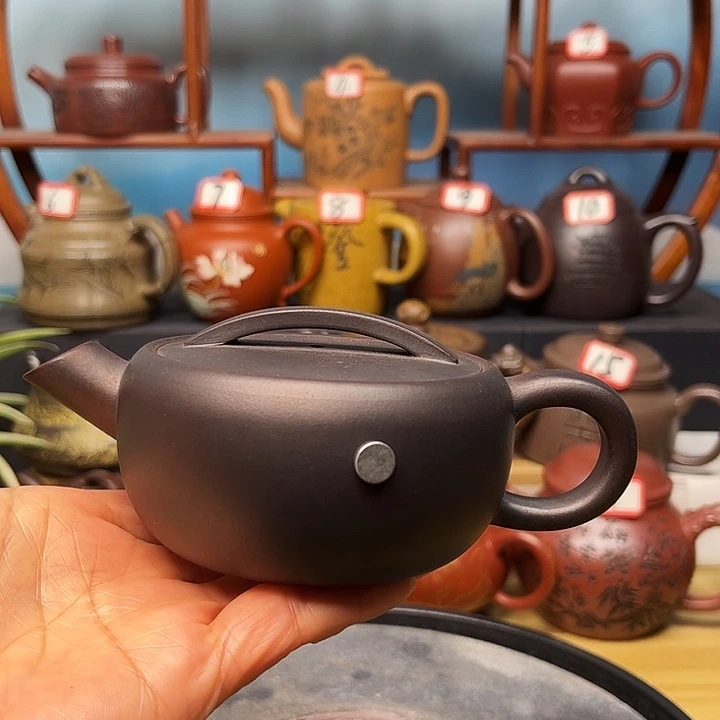 紫砂茶壶微瑕不带证书礼盒200cc