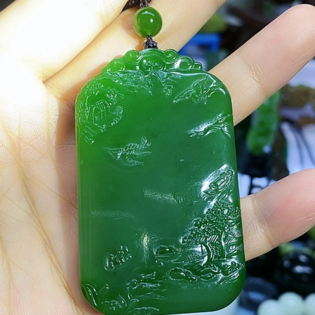 【闪购商品】未镶嵌和田玉（碧玉）挂件