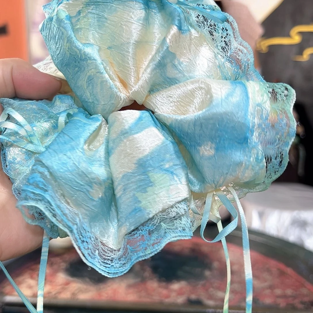 472蕾丝发圈手作