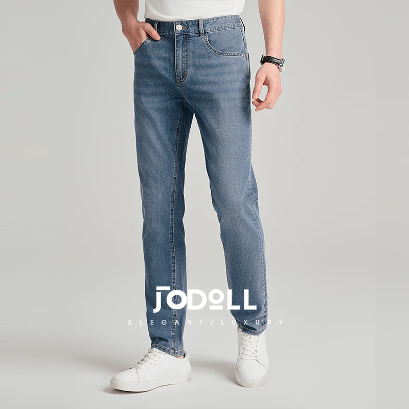 JODOLL乔顿男士2025春款时尚休闲牛仔裤双色舒适百搭J711K93627