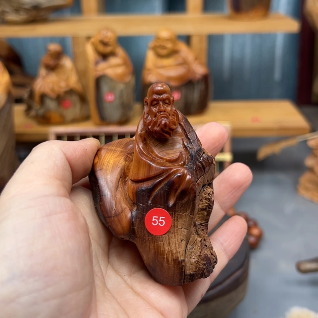 似***华木崖柏木摆件手把件