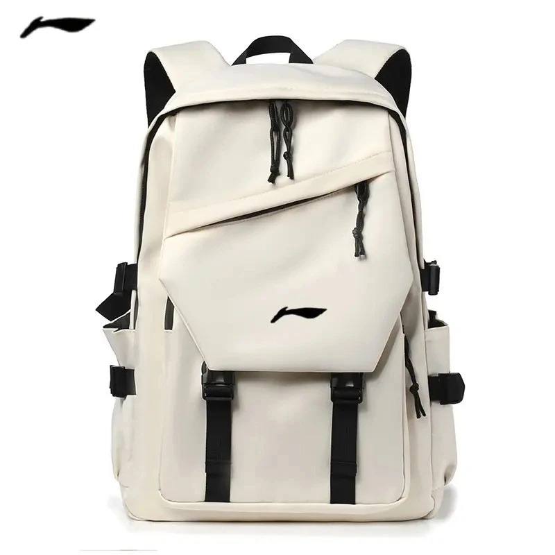 李品牌宁双肩包男女初高中生书包休闲运动旅行背包电脑包防泼水