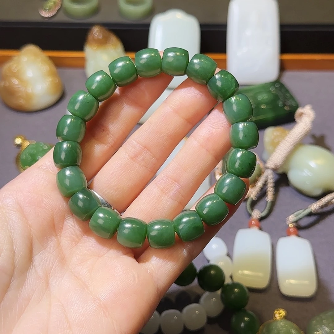 和田玉未镶嵌手链