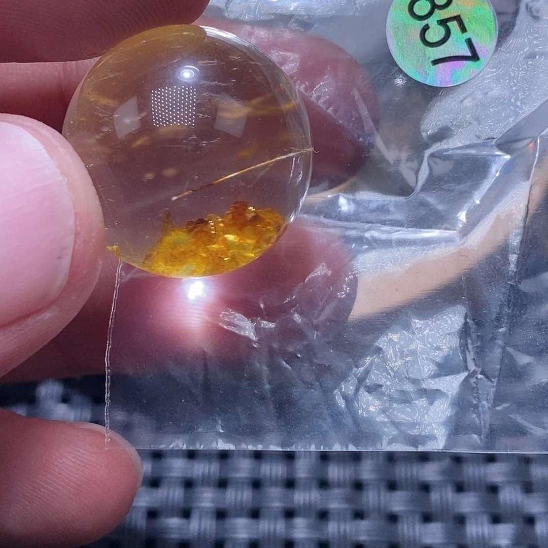 紫***音手链未镶嵌发晶天然水晶