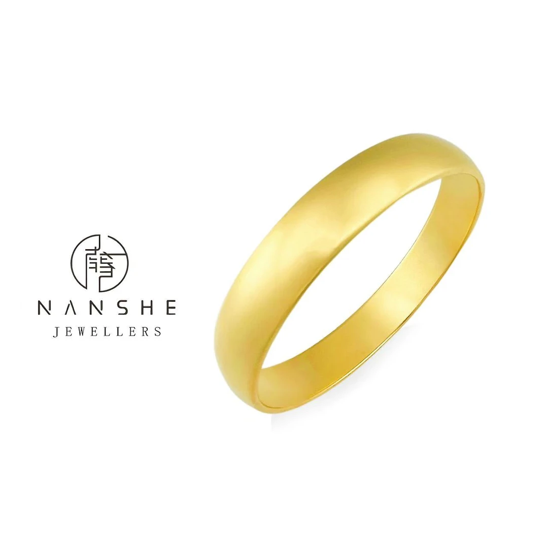 NANSHE/南奢 轻奢中式宽条优雅素款手镯L840