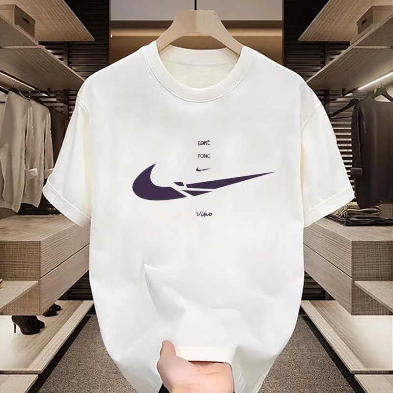 新款潮牌短袖t恤男生夏季纯棉亲肤透气美式半袖青年潮流百搭上衣