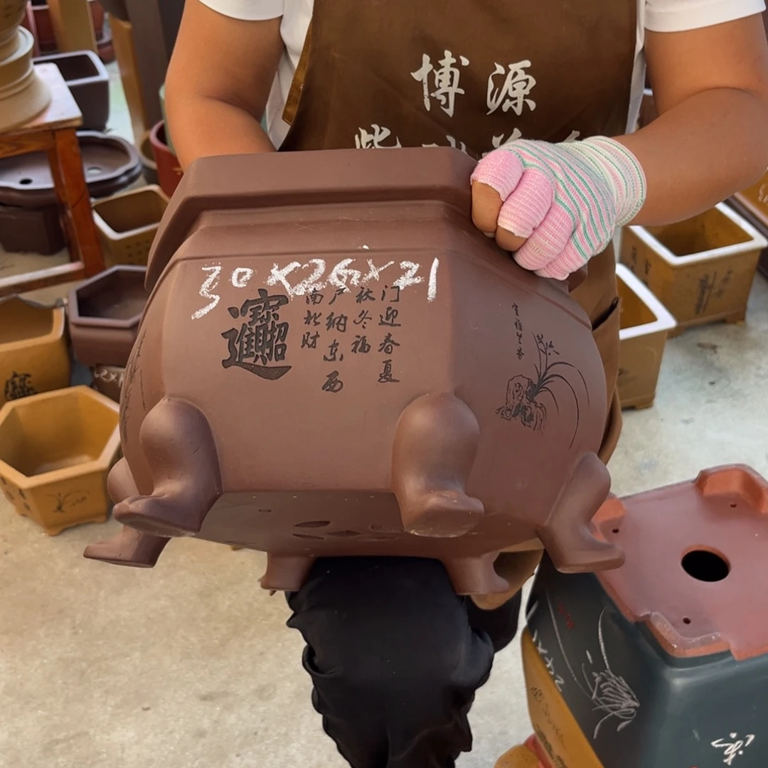 紫砂花盆盆景艺术