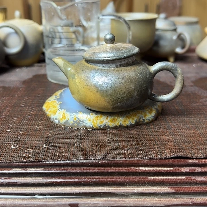 紫砂茶壶坭兴陶龙窑柴烧大寺