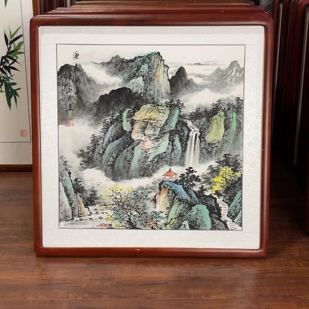国画带框尺寸63*63厘米
