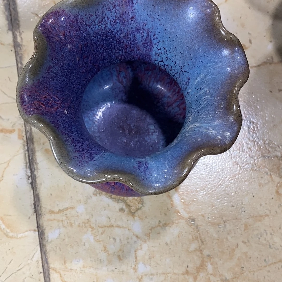 唐***令瓷片钧窑的一个渣斗