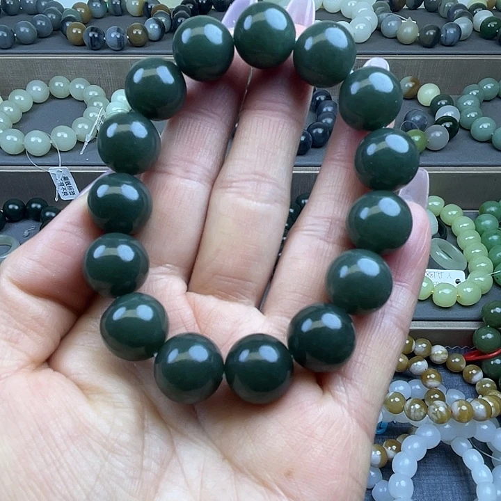 和田玉未镶嵌手链