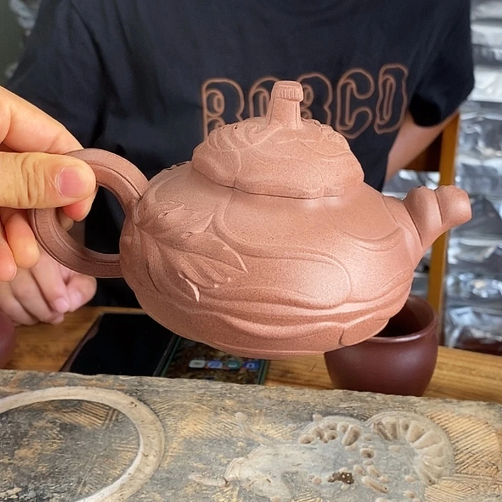 时***空茶壶紫砂紫砂壶风卷葵天青