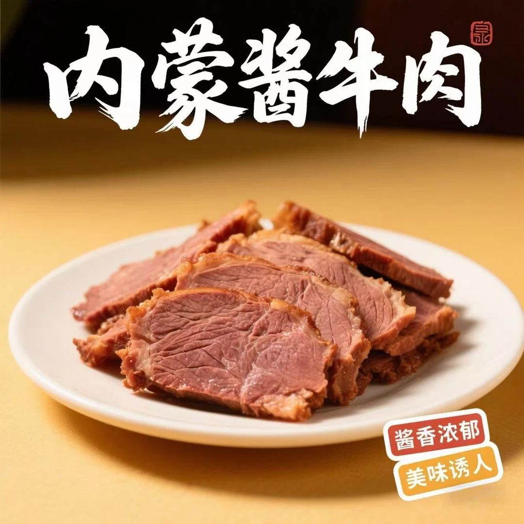【草原隆盛】内蒙古五香酱牛肉150g*5袋开袋即食卤味酱牛肉下酒凉菜