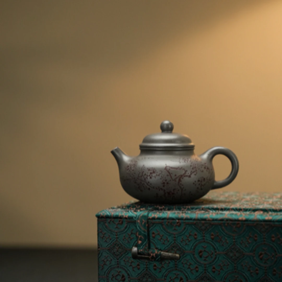 小容天·慕古·130cc 原矿青灰料 紫砂壶