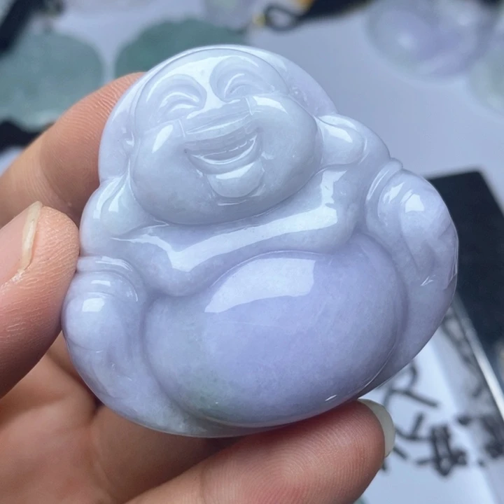 翡翠未镶嵌颈饰画**翡翠