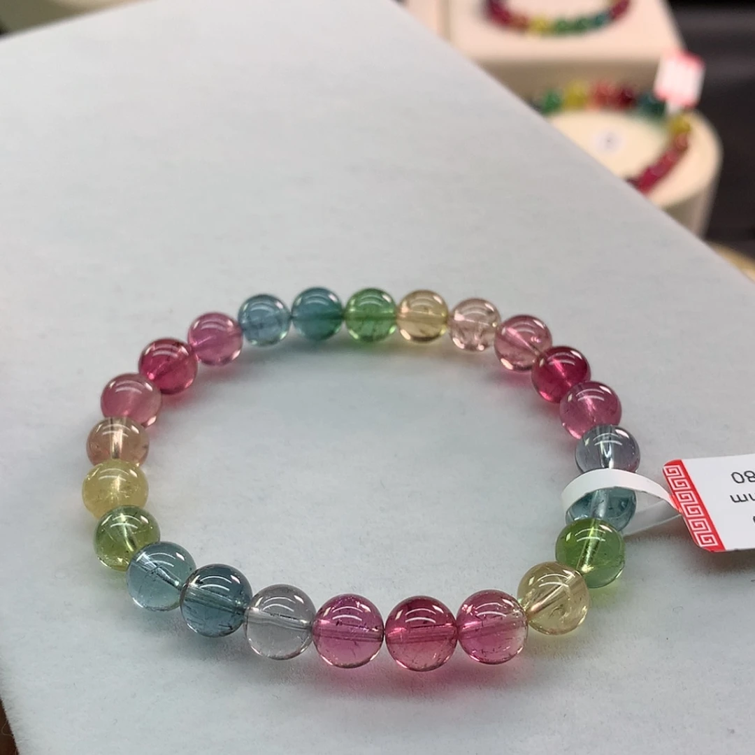 【闪购商品】手链未镶嵌碧玺碧玺荧光人鱼单圈7.6