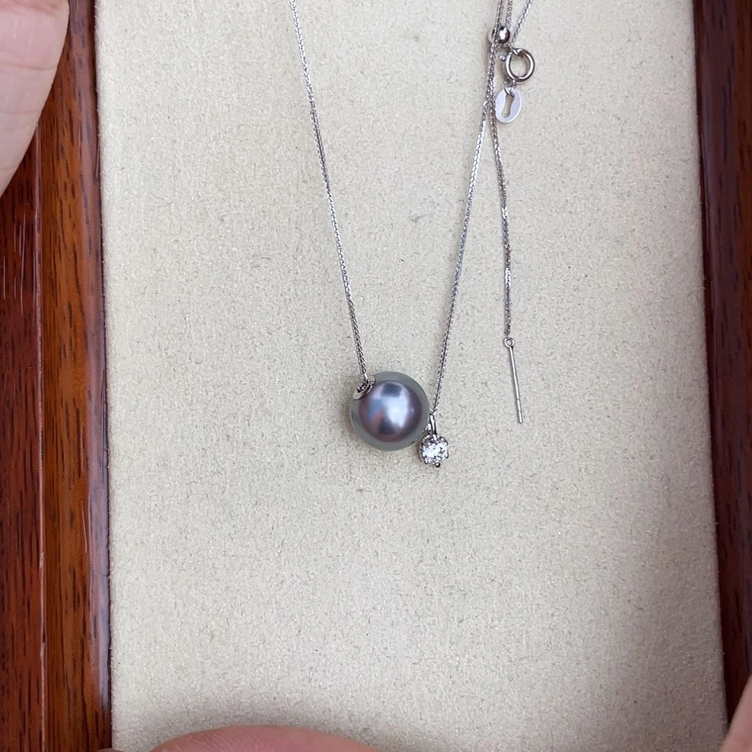 海水珍珠18K金镶嵌颈饰