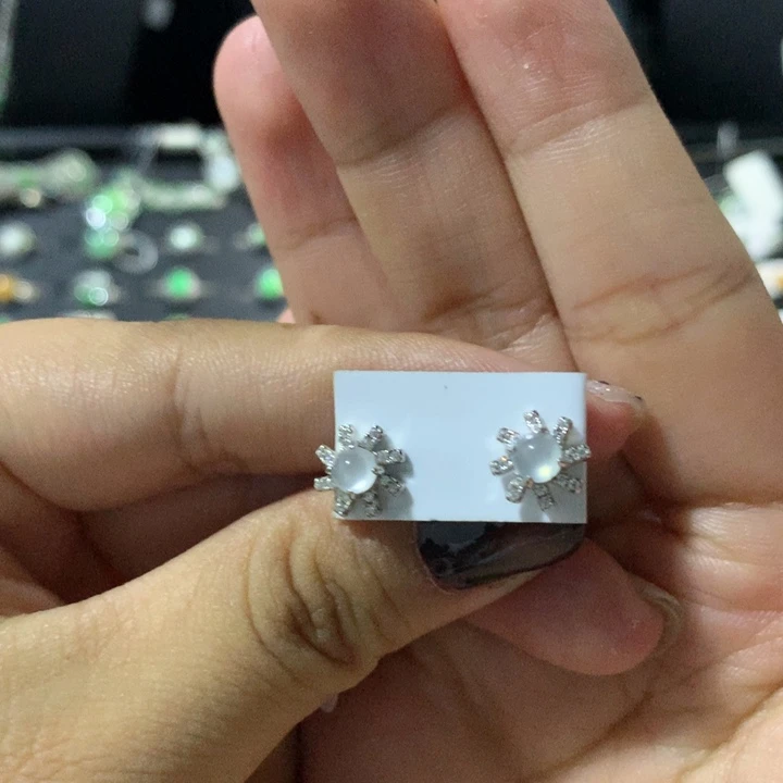 翡翠银S925镶嵌戒指