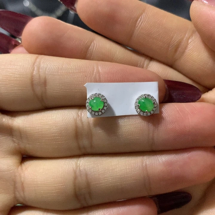 翡翠银S925镶嵌戒指