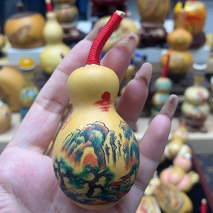 宝***蓝香榧木葫芦轩高工针刺手把葫芦