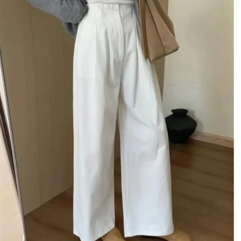 【 清货+运费险】2025阔腿裤显瘦高腰设计直筒长裤时尚休闲百搭夏季