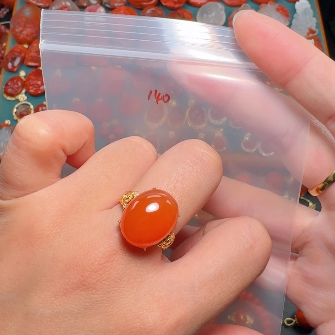 南红玛瑙南红银S925镶嵌