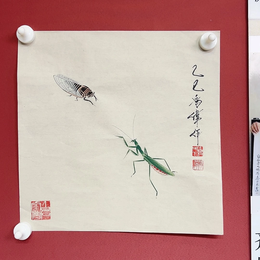 国画冯伟老师亲笔手绘作品慧