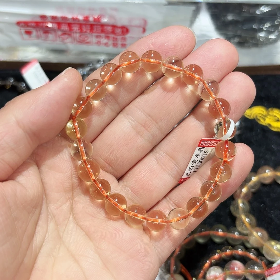 水晶手串未镶嵌巴西黄水晶