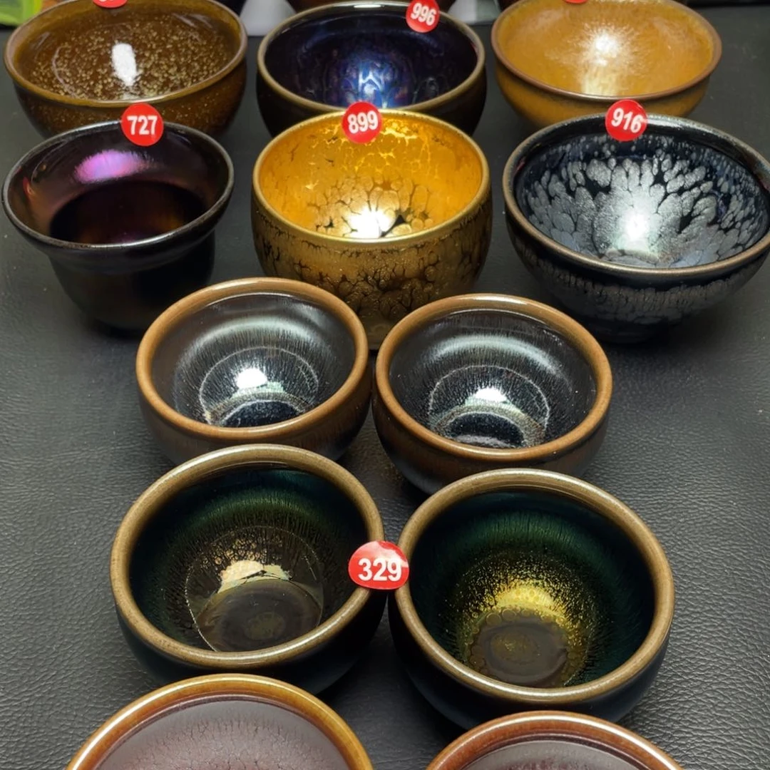 茶盏卖****生329 建窑建盏茶盏6个