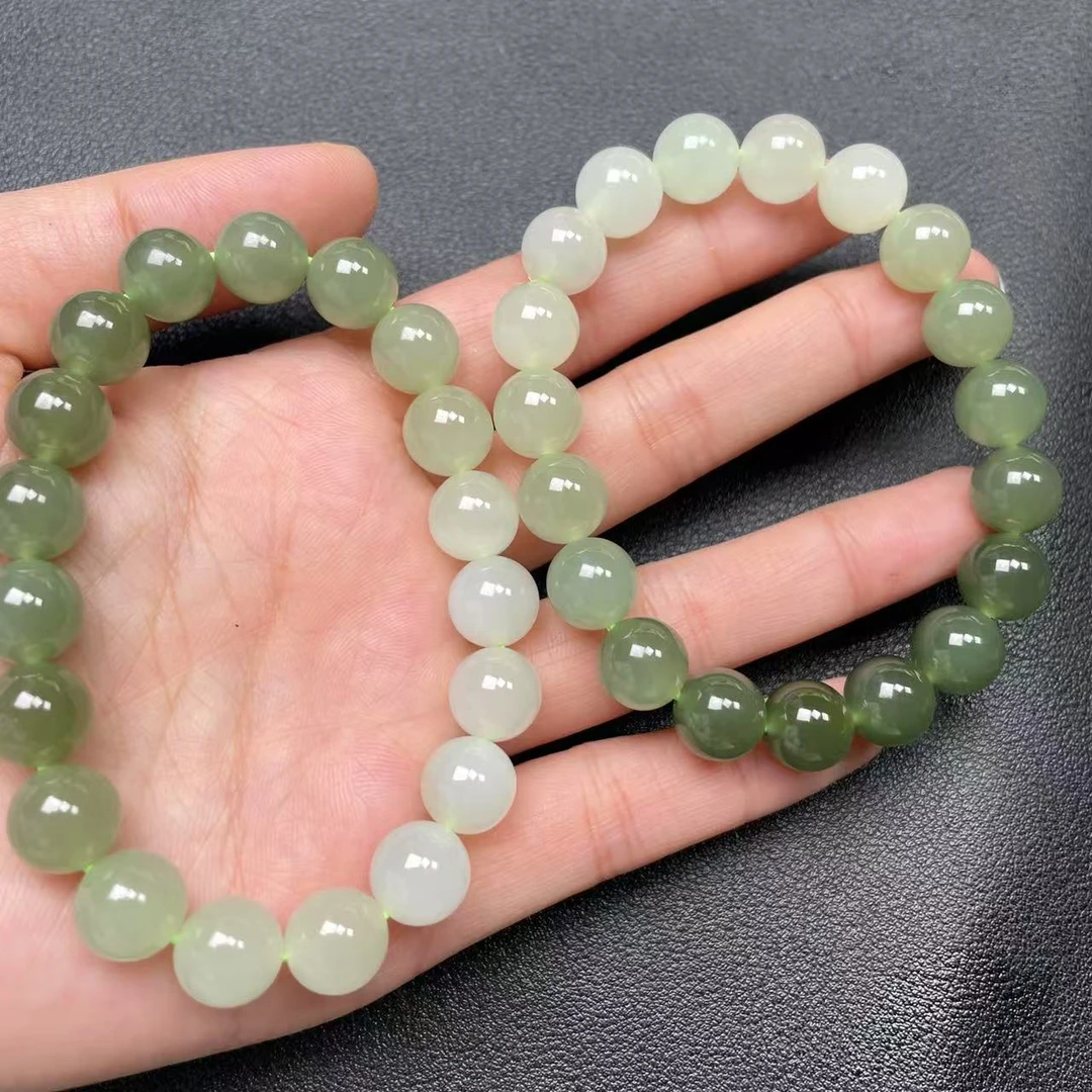 【玉经纶】-40588/HQ65-和田玉手串-多样性发其一/9MM/约19颗