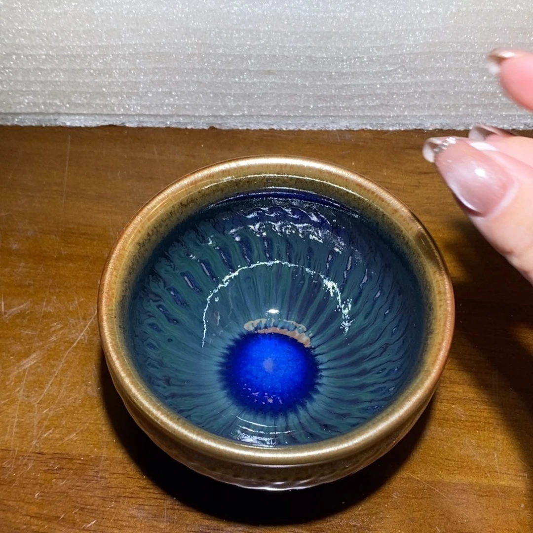 柴烧主人杯纯手工42纯手工真柴烧建盏85