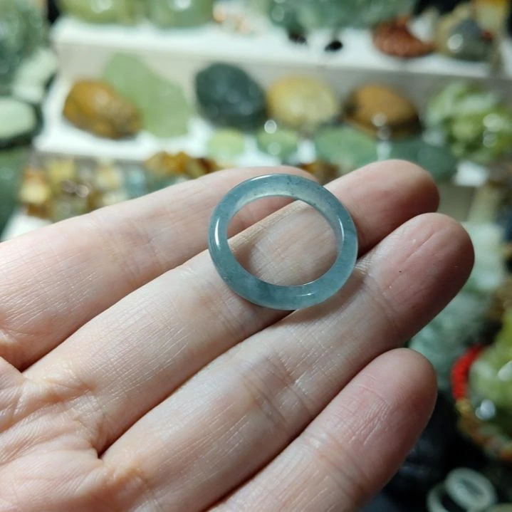 翡翠吊坠(不含链)未镶嵌鹏**辉戒圈款式戒圈款式