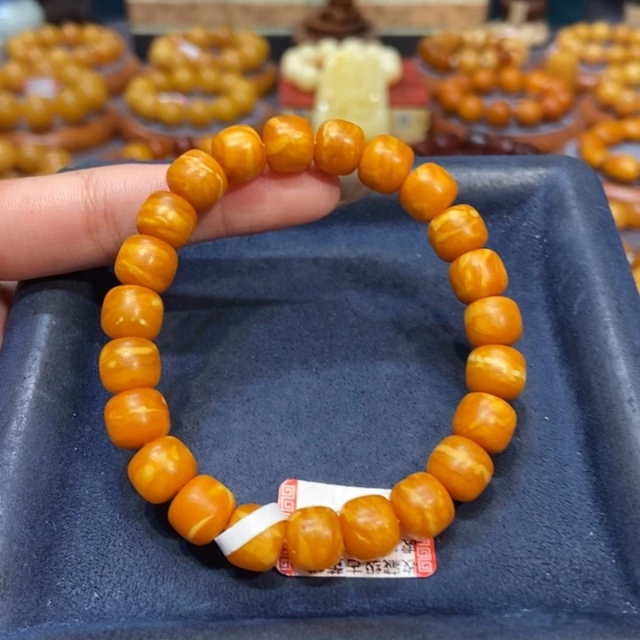 未镶嵌琥珀手链蜜蜡