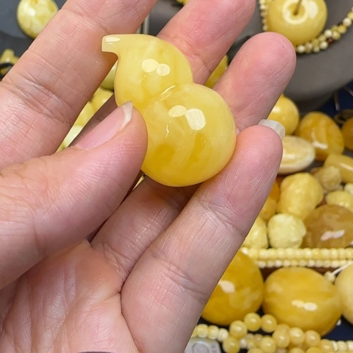 蜜蜡颈饰未镶嵌天然蜜蜡