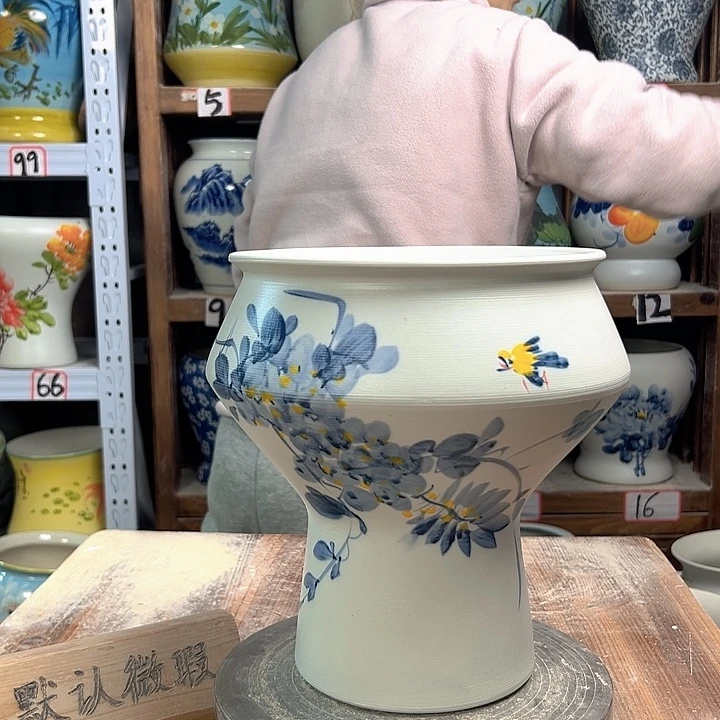 陶高脚兰兰紫藤陶瓷陶瓷陶瓷