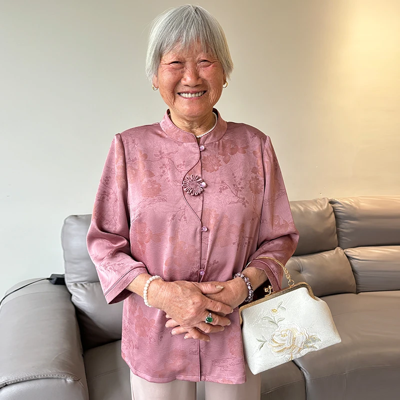 良三奶奶中老年女装妈妈装夏装衬衫洋气中式上衣女奶奶装大码衬衣